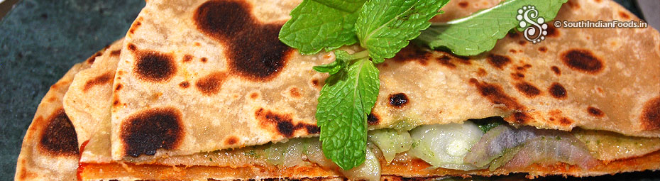 Simple chapati sandwich