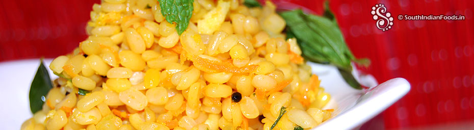 Simple moong dal poriyal