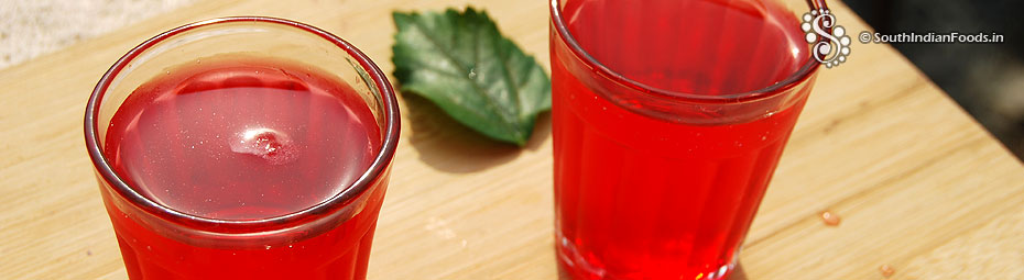 Rose lemon sharbat