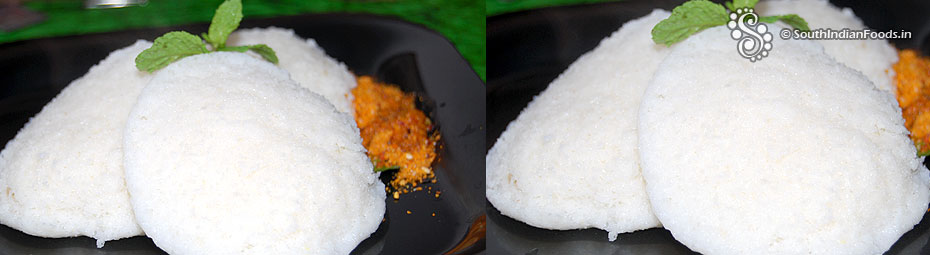 Soft spongy idli