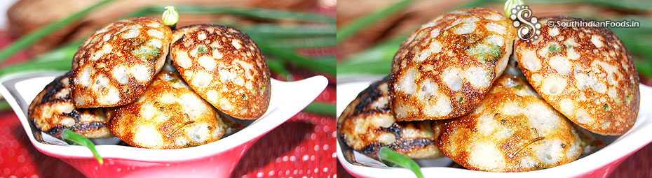 Spring onion kuzhi paniyaram
