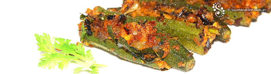 Stuffed bhindi