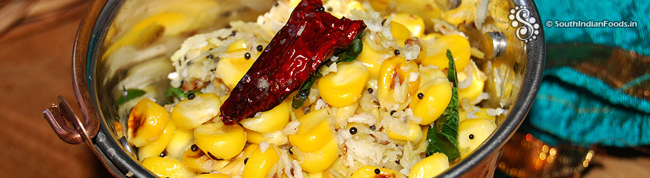 Sweet corn raw mango sundal