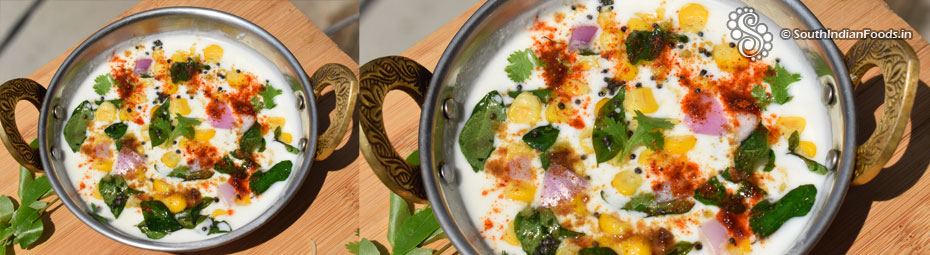 Sweet corn raita