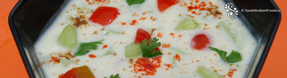 Tomato cucumber raita