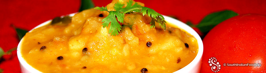 Tomato potato curry