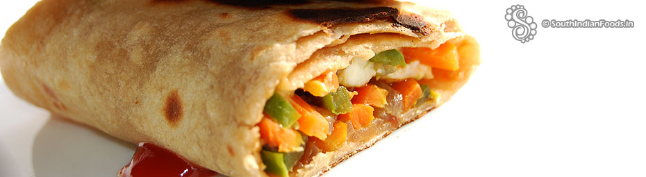 Veg kathi roll