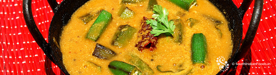 Vendakkai kara kuzhambu