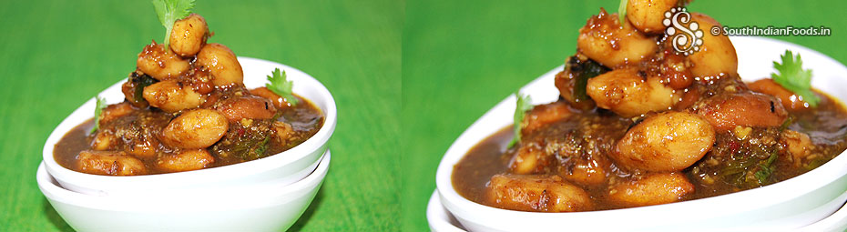 Verkadalai puli kuzhambu
