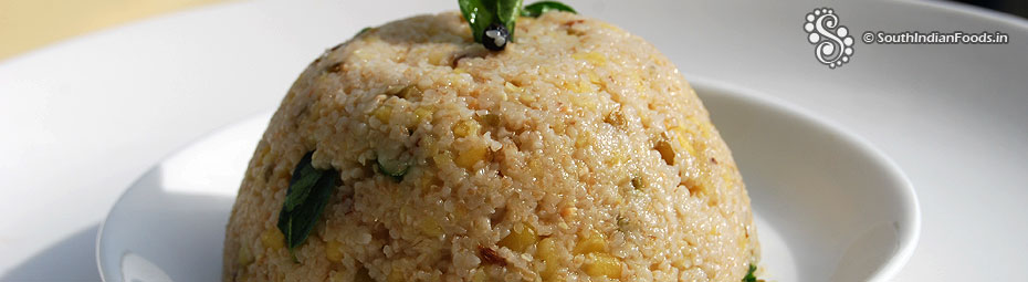 Wheat rava pongal