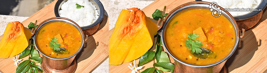 One pot yellow pumpkin sambar