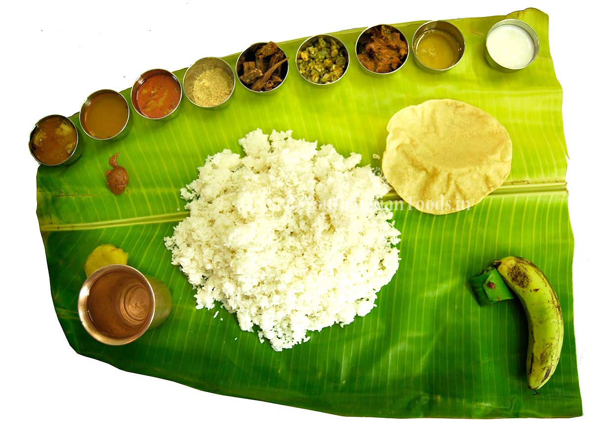 Andhra Plantain leaf Meals