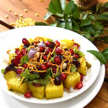 Aloo chaat-Potato chaat-Instant