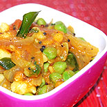 Aloo matar puri masala recipe