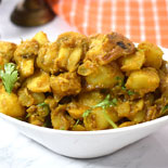 Aloo mushroom masala sabji