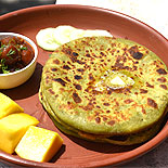 Aloo palak paratha-Instant