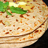 Potato onion stuffed paratha