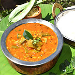 Avarakkai moong dal sambar