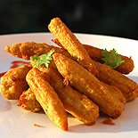 Baby corn bajji