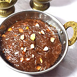 Banana jaggery halwa-less ghee