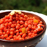 Beetroot sweet boondi