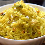 Cabbage moong dal poriyal