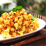 caramelized jaggery popcorn