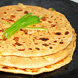 Carrot aloo paratha