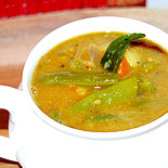 Carrot beans sambar