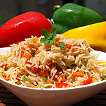 Carrot capsicum fried rice