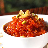 Carrot jaggery halwa