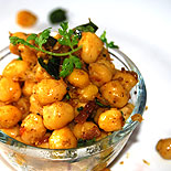 Chickpea masala sundal