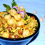 Chickpeas sundal