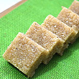 Coconut jaggery burfi