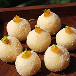 Coconut ladoo with sweet condensed milk 