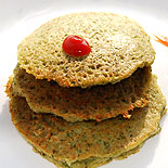 Coriander oats uthappam