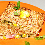 Corn cheese sandwich