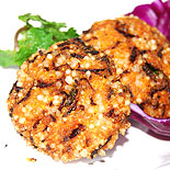 Cornmeal sago vada