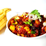 Corn kernels manchurian