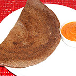 Crispy ragi black urad dal dosa