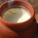 curd in mud pot