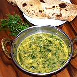 Dill moong dal kuzhambu