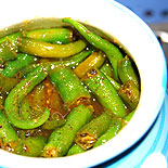 Green chilli pickle