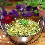 Hariyali sago with moong dal