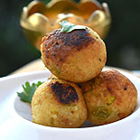 Leftover thinai upma balls