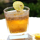 lemon sabja seeds jucie