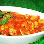 Lotus seeds tomato curry 