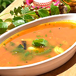 Moongdal rasam-pasiparuppu rasam