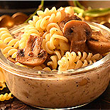 Mushroom white sauce pasta