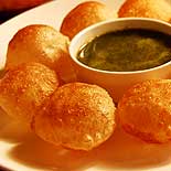 Pani puri-using wheat flour